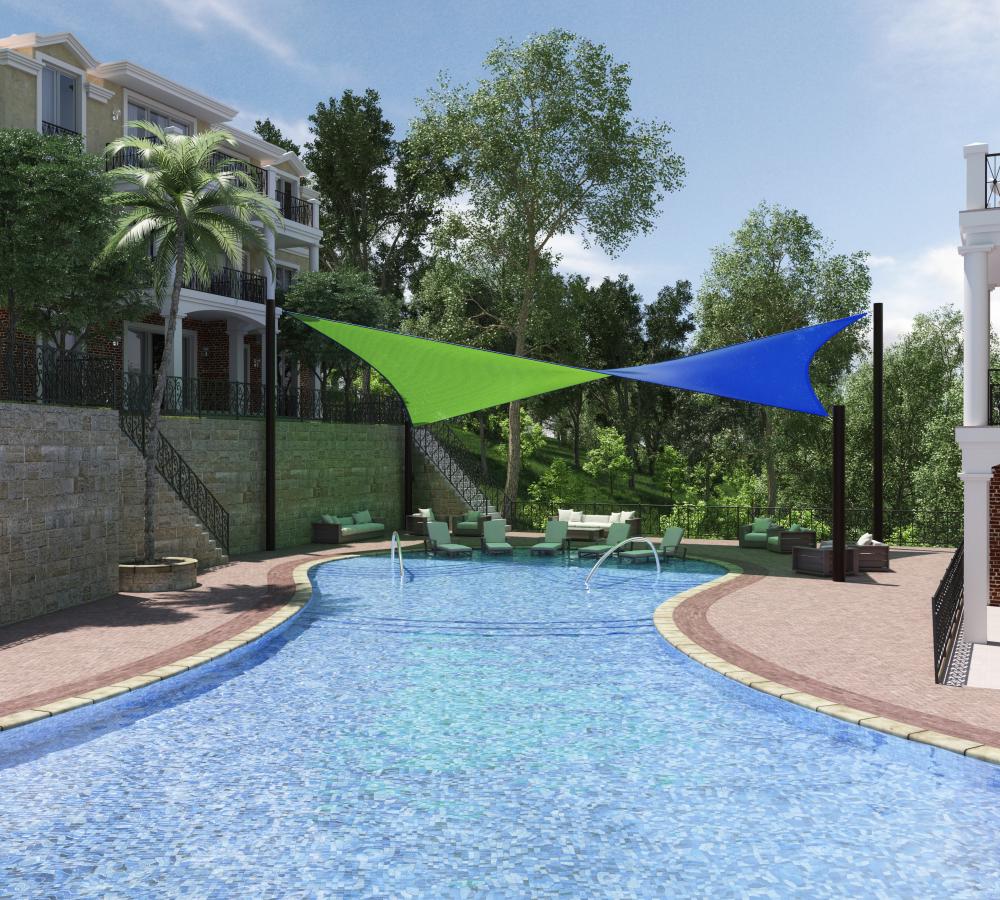 Toldo Vela DIALUX (2) Toldo vela 4 puntas dualshade